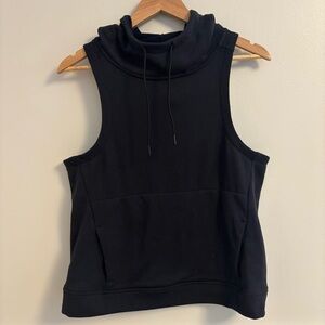 NOBULL Black Sleeveless Funnel Neck Tank Top